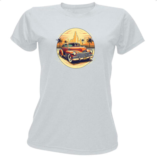 Camiseta Baby Look Vintage Carro Classico 03