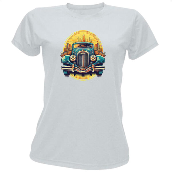 Camiseta Baby Look Vintage Carro Classico 04