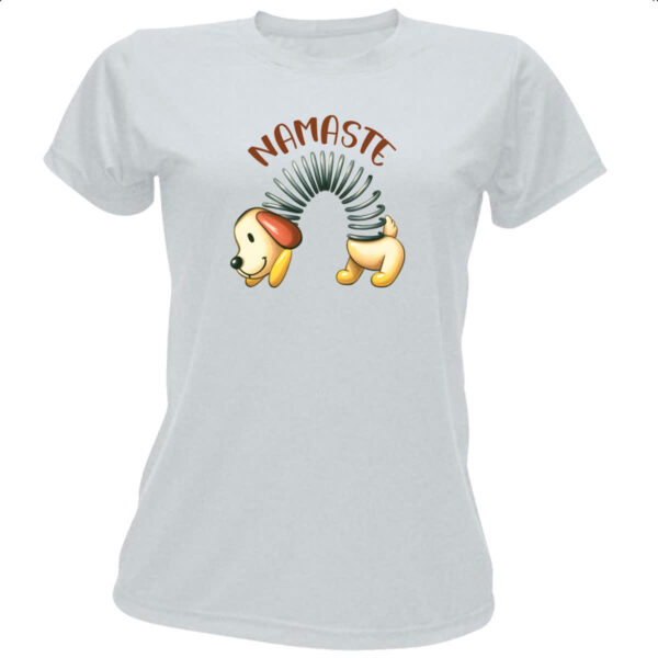 Camiseta Baby Look Cachorro Mola Namaste