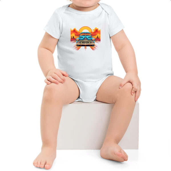 Body infantil Vintage Carro Classico 08 - Imagem 2