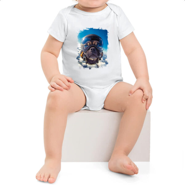 Body infantil Pug paraquedista - Imagem 2