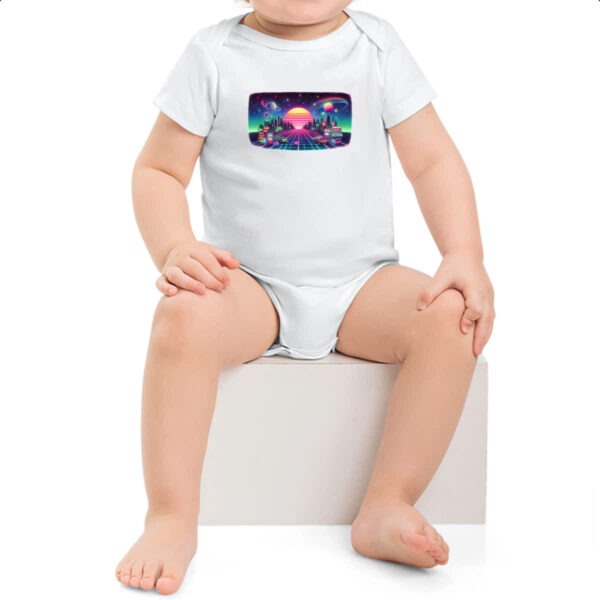 Body infantil Nostalgia anos 80 neon - Imagem 2
