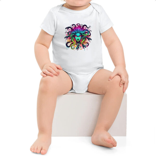 Body infantil Medusa Neon Art - Imagem 2