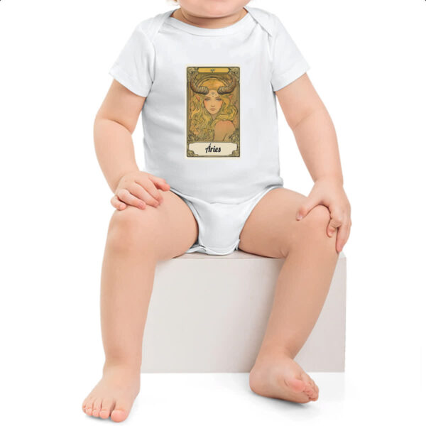 Body infantil Carta Taro Signo Aries - Imagem 2