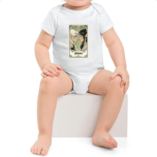 Body infantil Carta Taro Signo Gemeos - Imagem 2