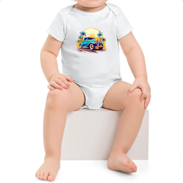 Body infantil Vintage Carro Classico 02 - Imagem 2