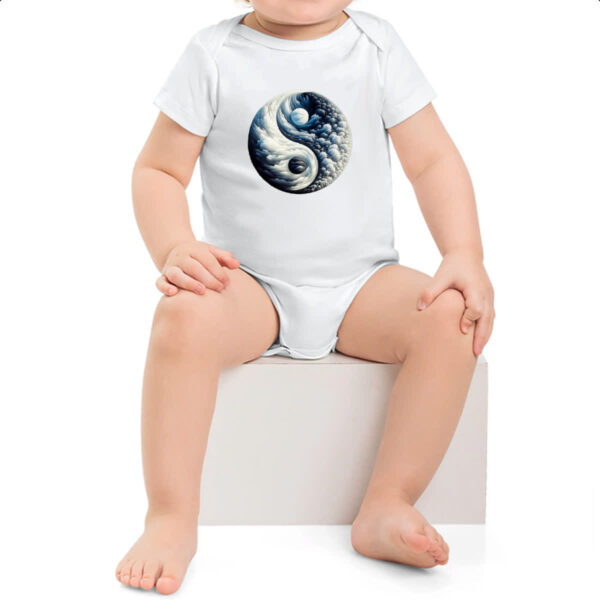 Body infantil Yin Yang Nuvens - Imagem 2