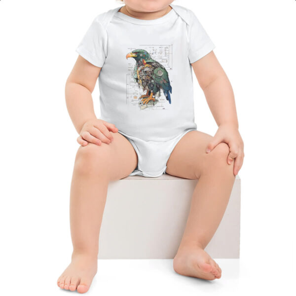 Body infantil Aguia Mecanica Interna Cyberpunk - Imagem 2