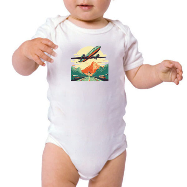 Body infantil Vintage Travel - Imagem 3