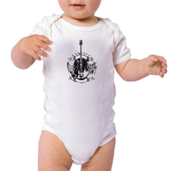 Body infantil Guitarra asas vintage - Imagem 3