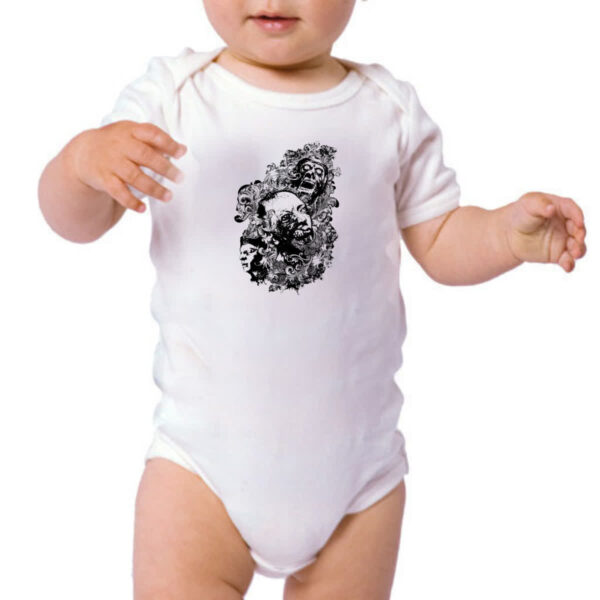 Body infantil Zumbis psicodelico arte - Imagem 3