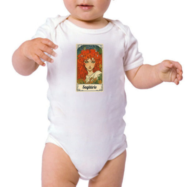 Body infantil Carta Taro Signo Sagitario - Imagem 3