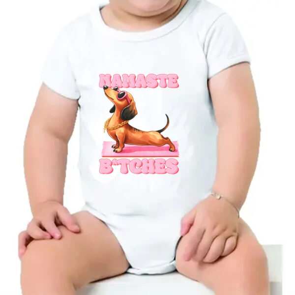 Body infantil Namaste Dachshund - Imagem 4