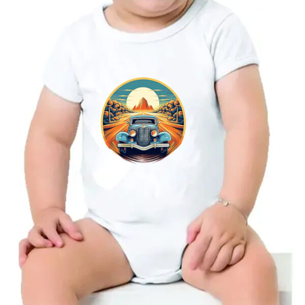 Body infantil Vintage Carro Classico 06 - Imagem 4