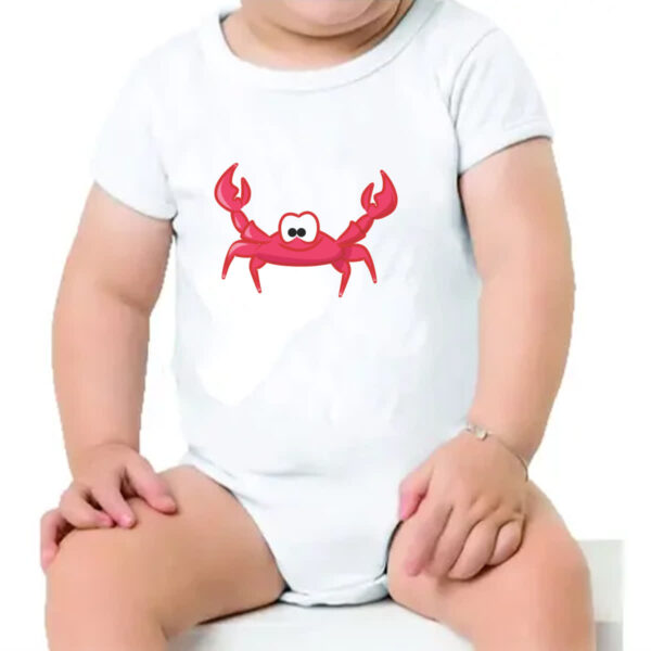 Body infantil Cute Caranguejo - Imagem 4