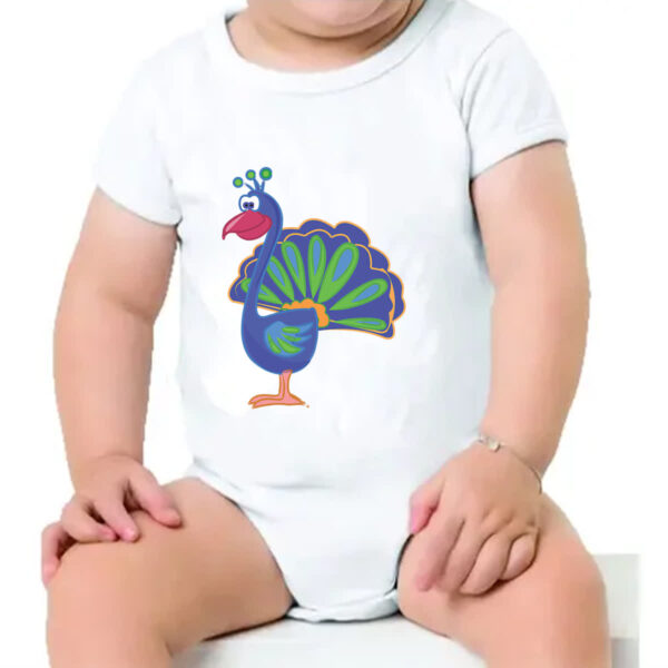 Body infantil Cute Pavao - Imagem 4