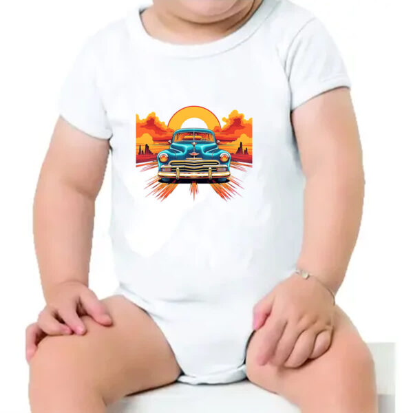 Body infantil Vintage Carro Classico 08 - Imagem 4