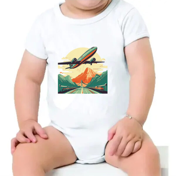 Body infantil Vintage Travel - Imagem 4