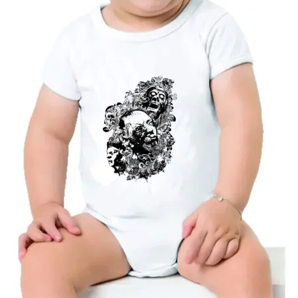 Body infantil Zumbis psicodelico arte - Imagem 4