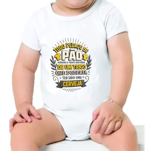 Body infantil Todo pedaco de pao - Imagem 4