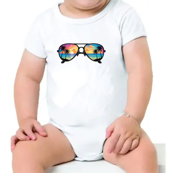 Body infantil Oculos reflexo sunset - Imagem 4
