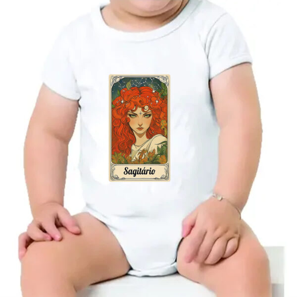 Body infantil Carta Taro Signo Sagitario - Imagem 4