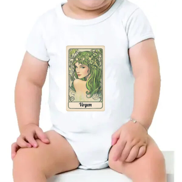 Body infantil Carta Taro Signo Virgem - Imagem 4