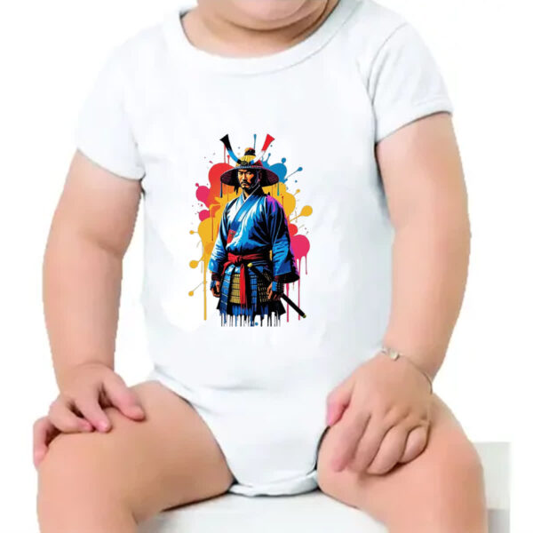 Body infantil Samurai color style art - Imagem 4