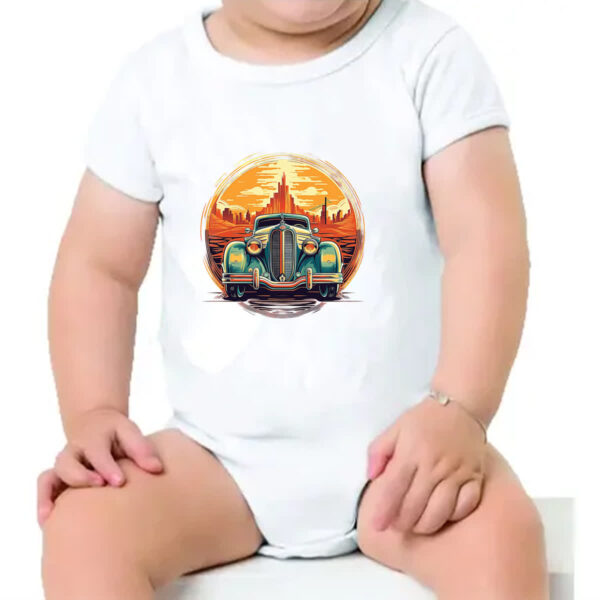 Body infantil Vintage Carro Classico 01 - Imagem 4