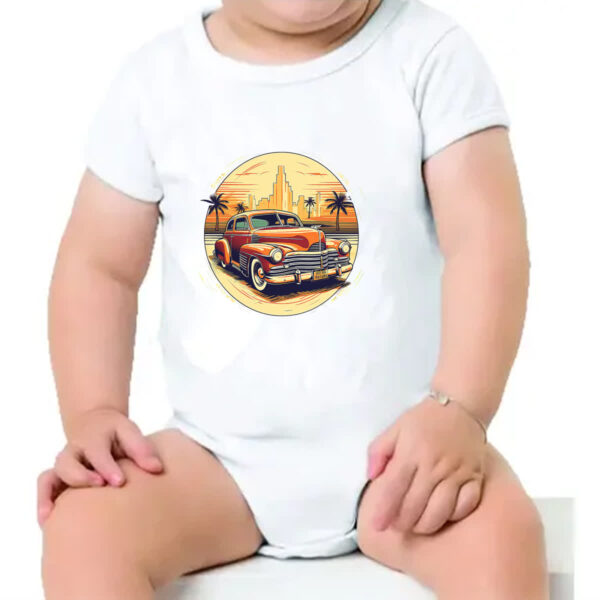 Body infantil Vintage Carro Classico 03 - Imagem 4