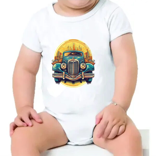Body infantil Vintage Carro Classico 04 - Imagem 4
