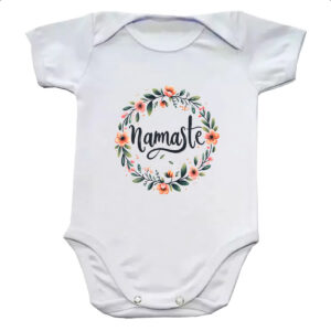 Body infantil Namaste Coroa de Flores