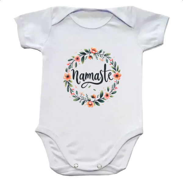 Body infantil Namaste Coroa de Flores