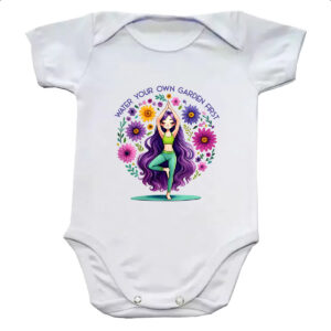 Body infantil Namaste Yoga Girl Flowers