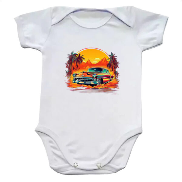 Body infantil Vintage Carro Classico 07