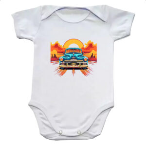 Body infantil Vintage Carro Classico 08