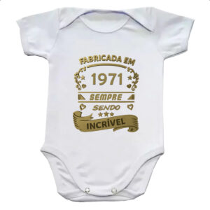 Body infantil Fabricada em 1971 sendo incrivel