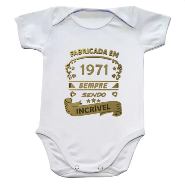 Body infantil Fabricada em 1971 sendo incrivel