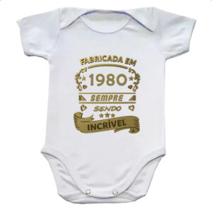 Body infantil Fabricada em 1980 sendo incrivel