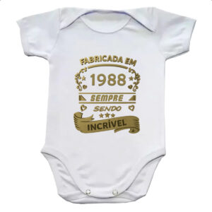 Body infantil Fabricada em 1988 sendo incrivel