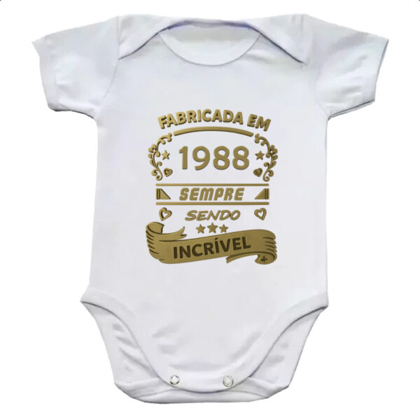 Body infantil Fabricada em 1988 sendo incrivel