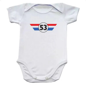 Body infantil Herbie logo peitoral