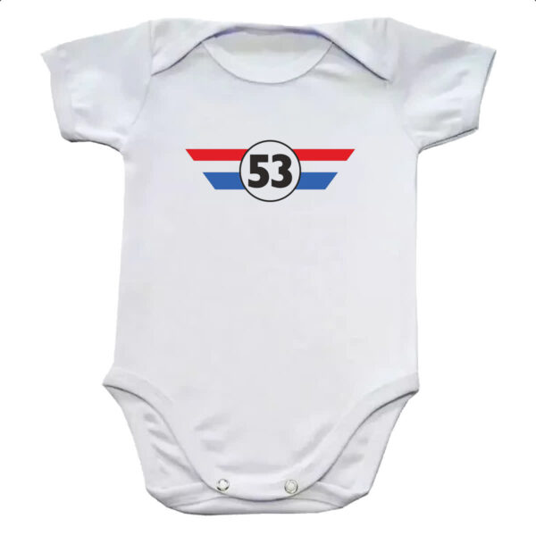 Body infantil Herbie logo peitoral