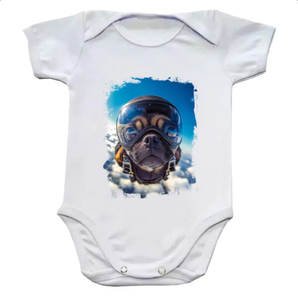 Body infantil Pug paraquedista