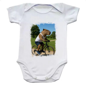Body infantil Capivara de bicicleta