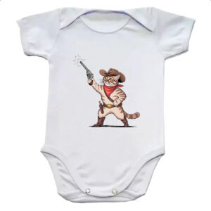 Body infantil Gato Cowboy