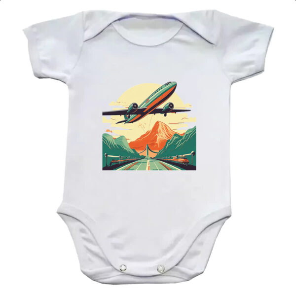 Body infantil Vintage Travel