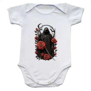 Body infantil Morte entre rosas