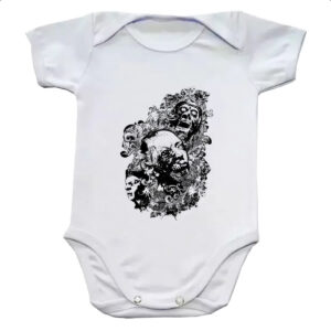 Body infantil Zumbis psicodelico arte