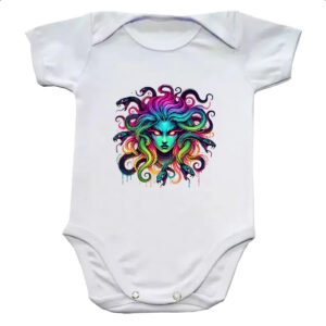 Body infantil Medusa Neon Art